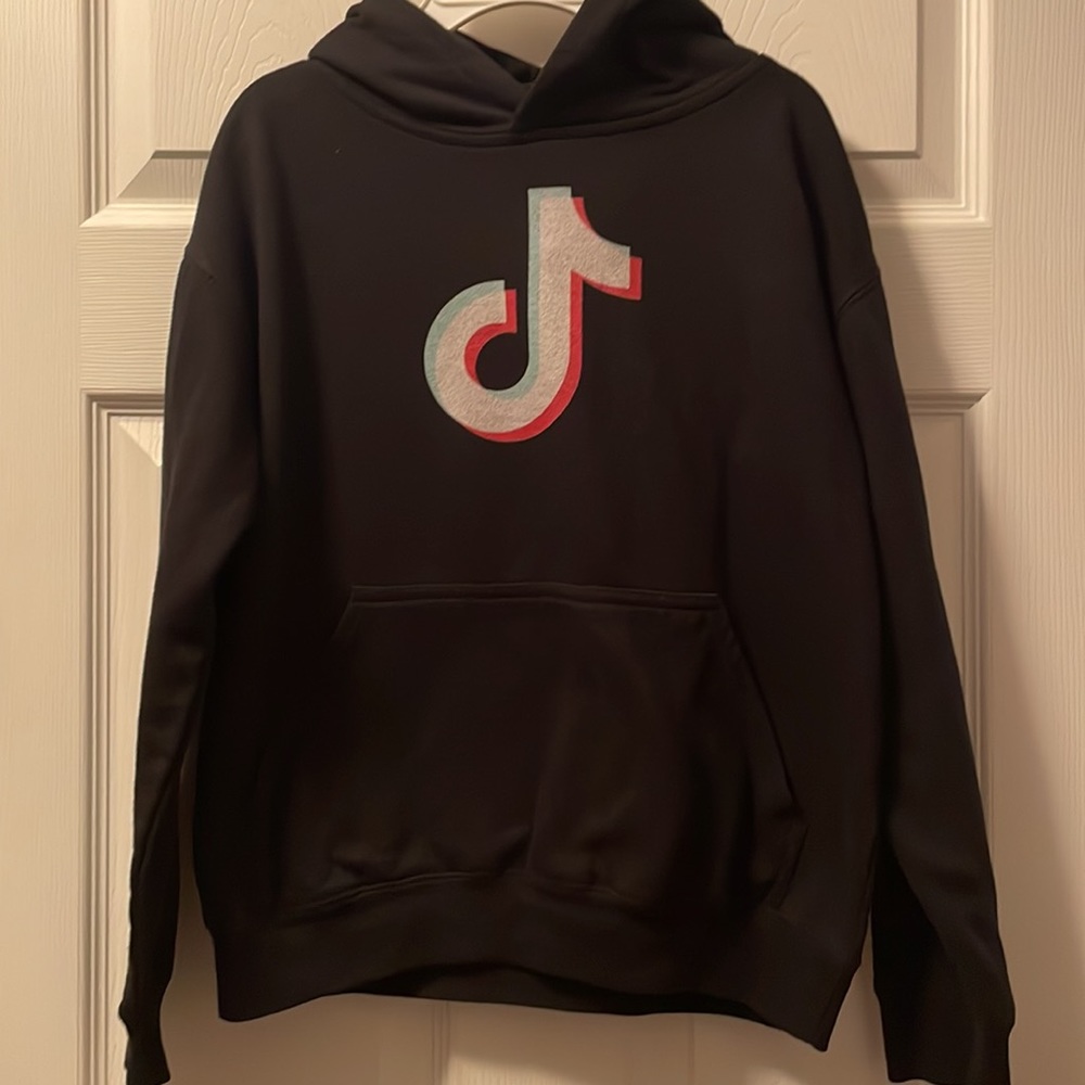 3/$15 - Unisex TikTok Black Hoodie, sz Youth L